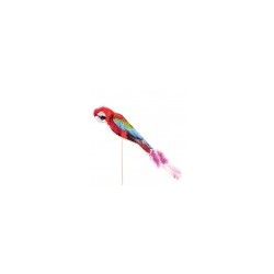 adornos helados loro con plumas 20cms (1 pack 100 unid.)